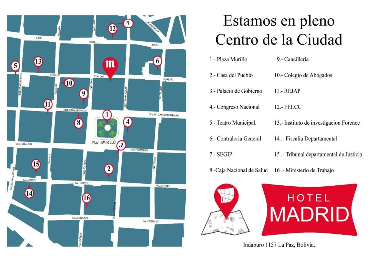 Hotel Madrid La Paz Esterno foto